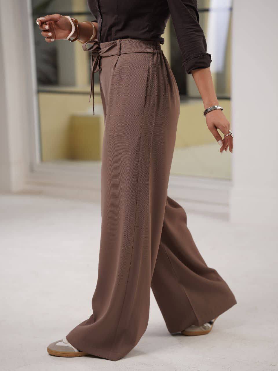 شلوار زنانه گاردین کمربندی 3221